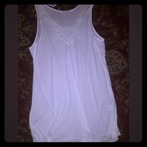 Zara Long Tank Top (Cream)